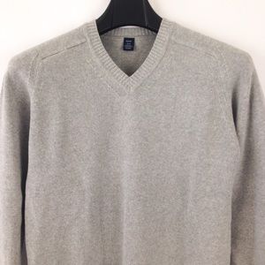 4/$25 Gap Men's v-neck Cotton Sweater Gray M
